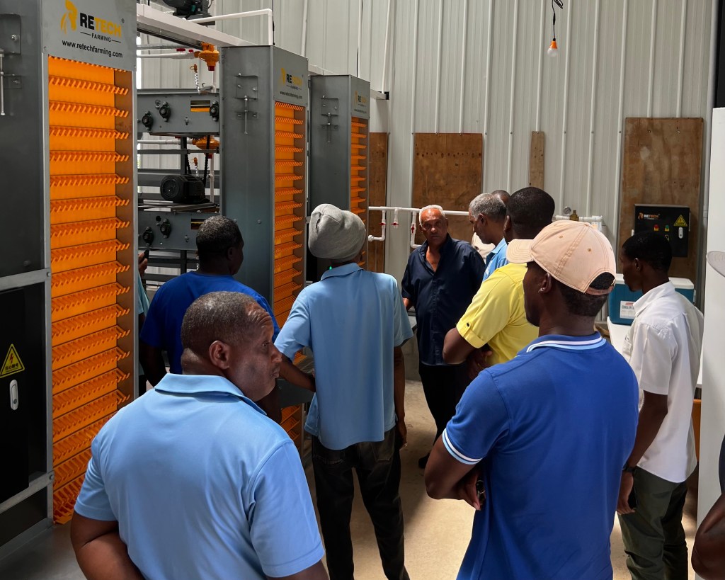 RADA visits Jamaica Automated Hen Laying Facility